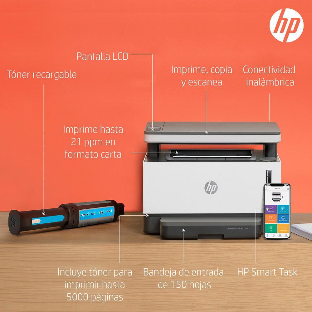 Impresora Multifuncional HP Neverstop Laser 1200w img #3