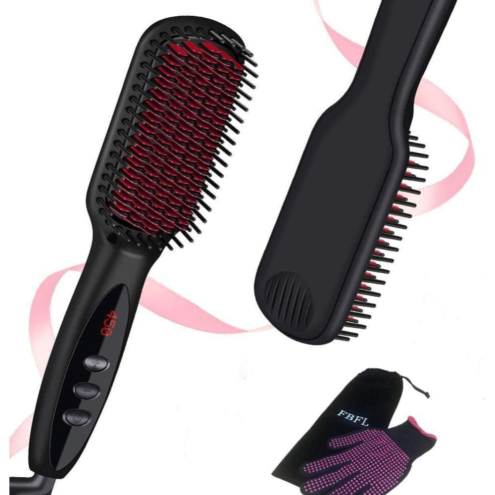 Cepillo Para Alisar El Cabello Iónico Negativo Fbfl Negro