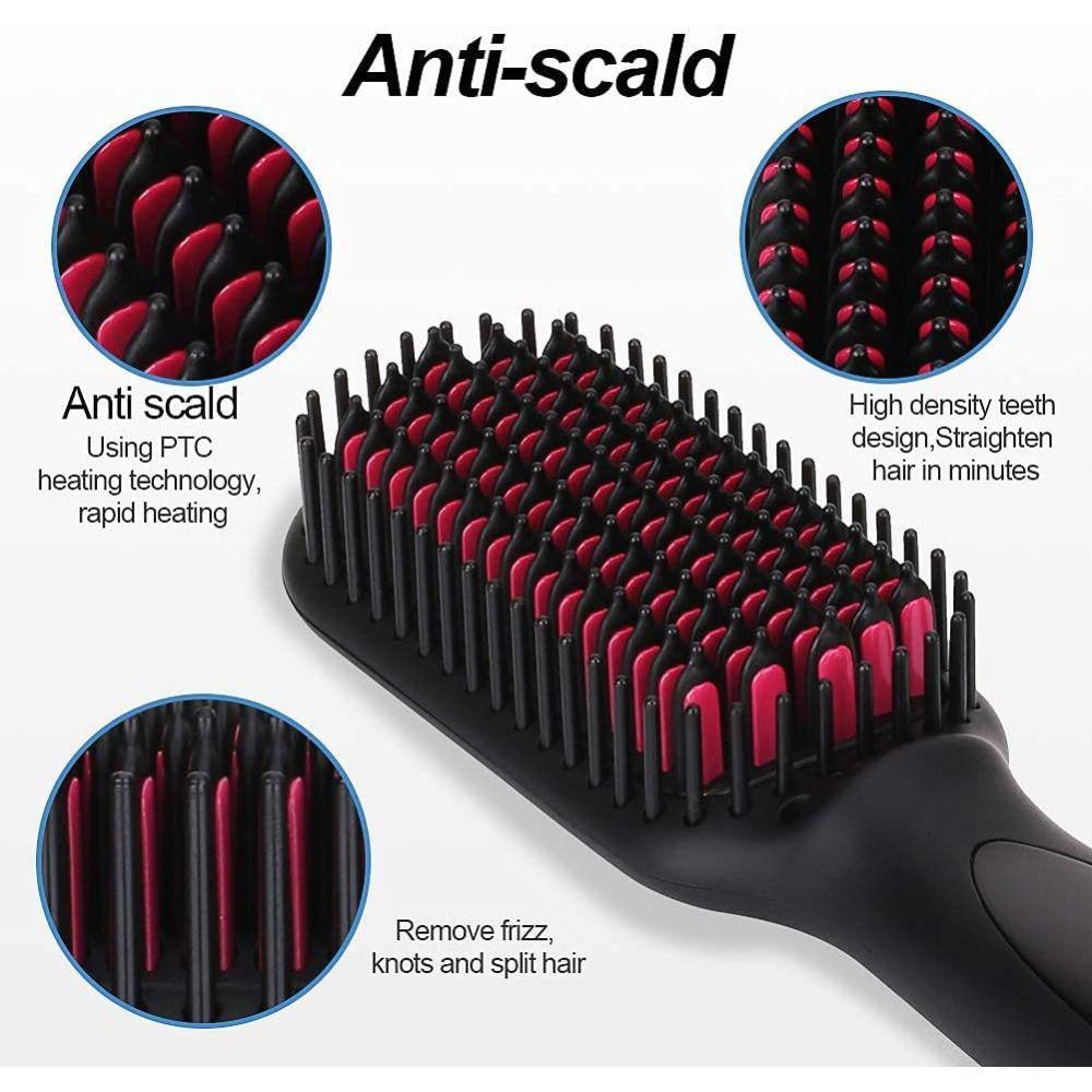 Cepillo Para Alisar El Cabello Iónico Negativo Fbfl Negro img #2