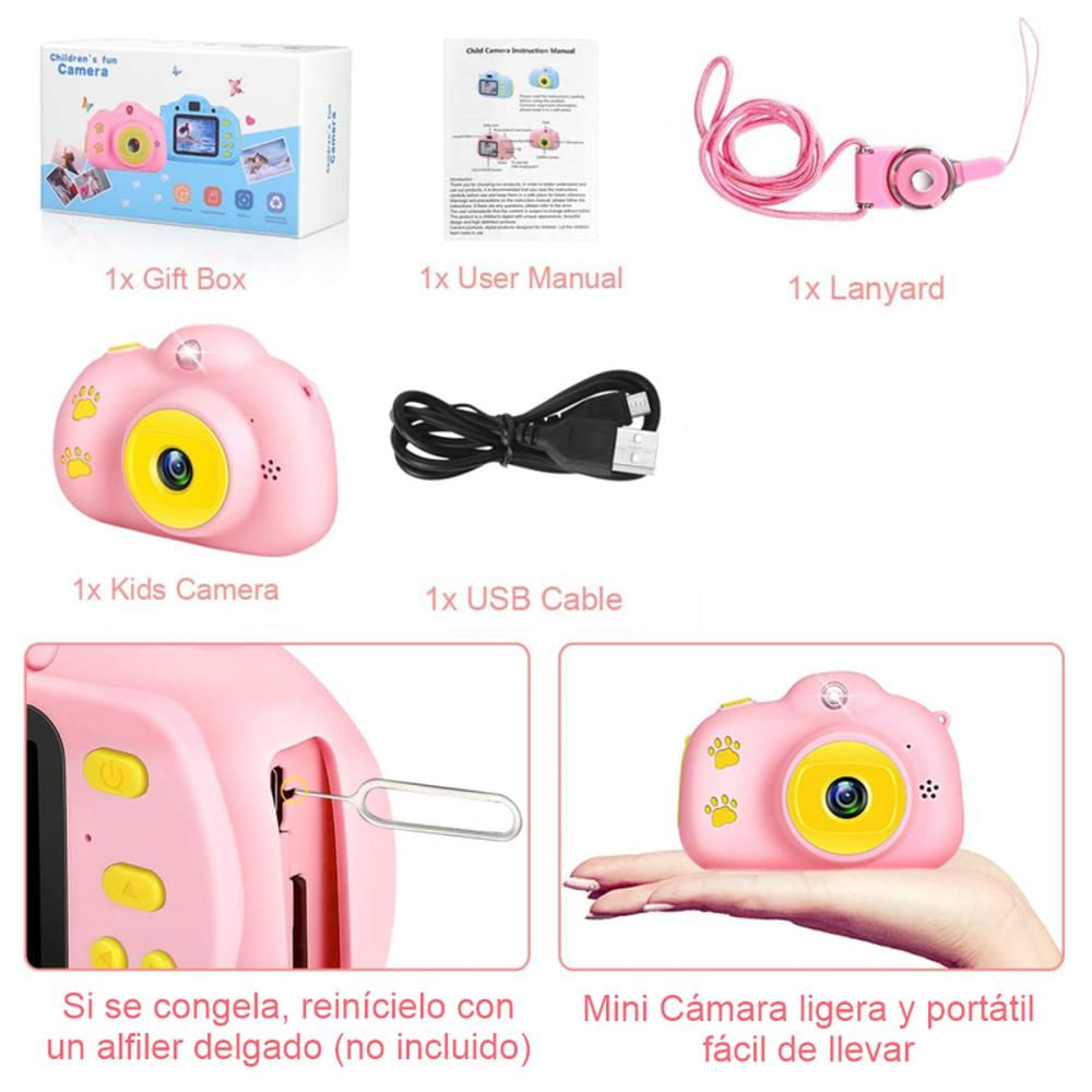 Sinceroduct Mini cámara para niños para niñas y niños - Cámara digital de  20MP para niños y