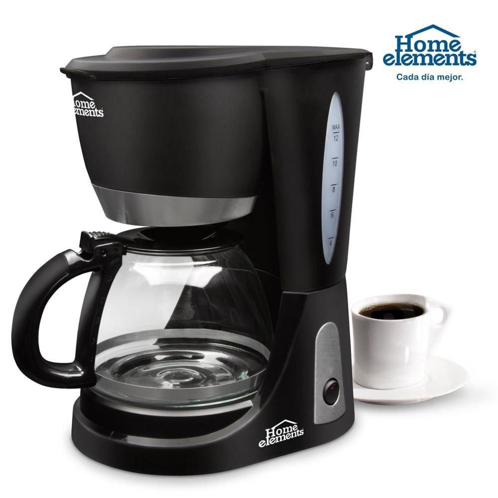 Cafetera Eléctrica Home Elements 12 Tazas He7031a Negro