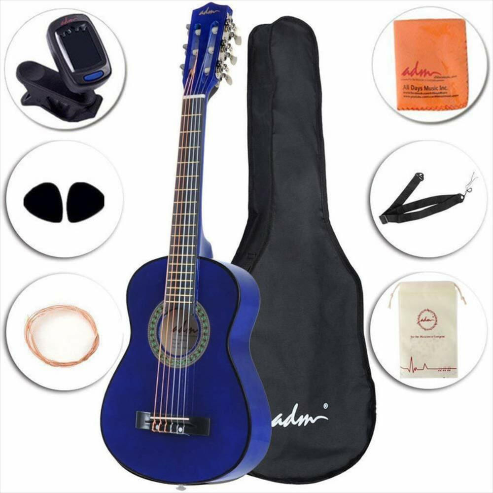 Guitarra clásica de cuerdas de acero con funda img #2