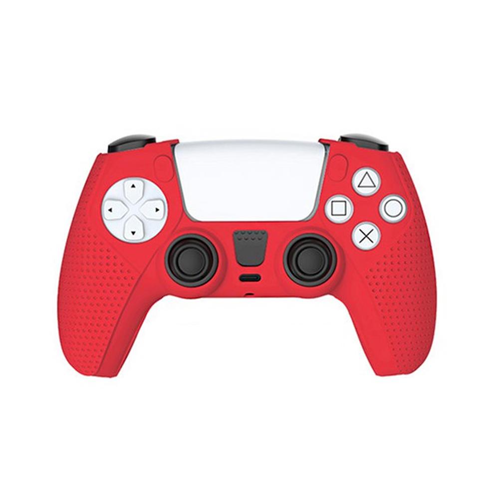 Estuche De Protección En Silicona Color Rojo Para Control Ps5 Dualsence Estuche De Protección En Silicona Color Rojo Para Control Ps5 Dualsence