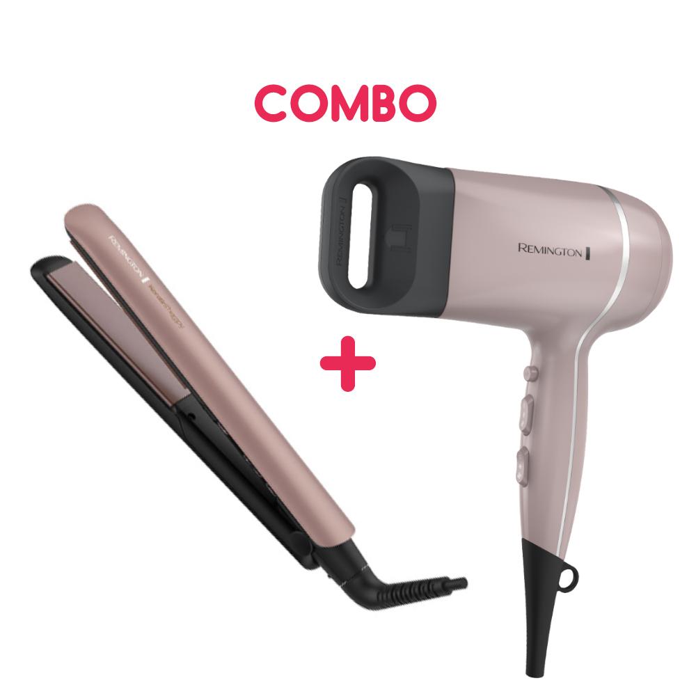 Combo Remington Plancha S8599 + Secador Wet2sty D20a