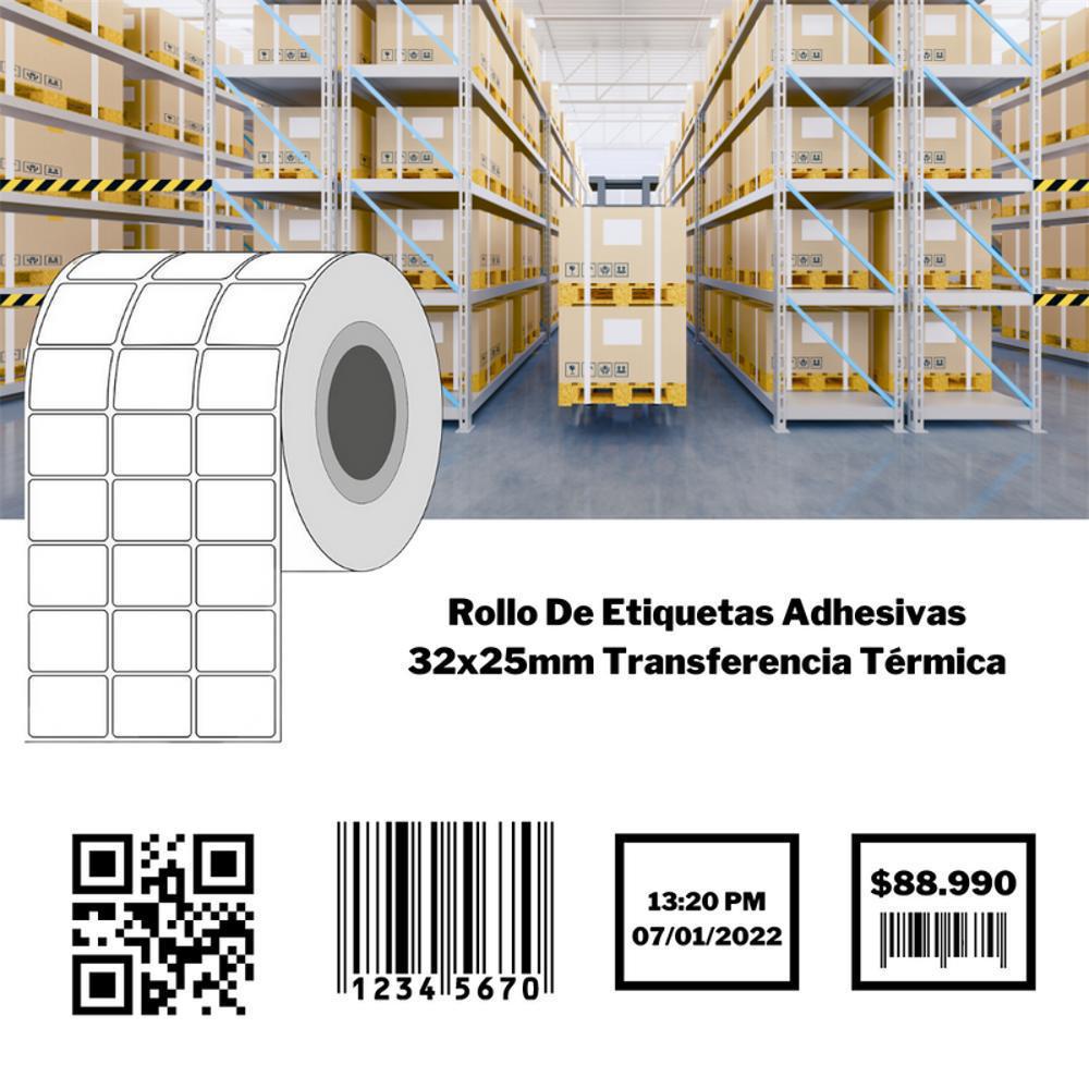 Rollo de etiquetas transferencia termica 32X15mm ADH Básico – Etimas