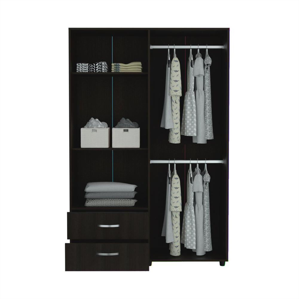 Closet Armario Basic Wengue Madera Aglomerada Moderno