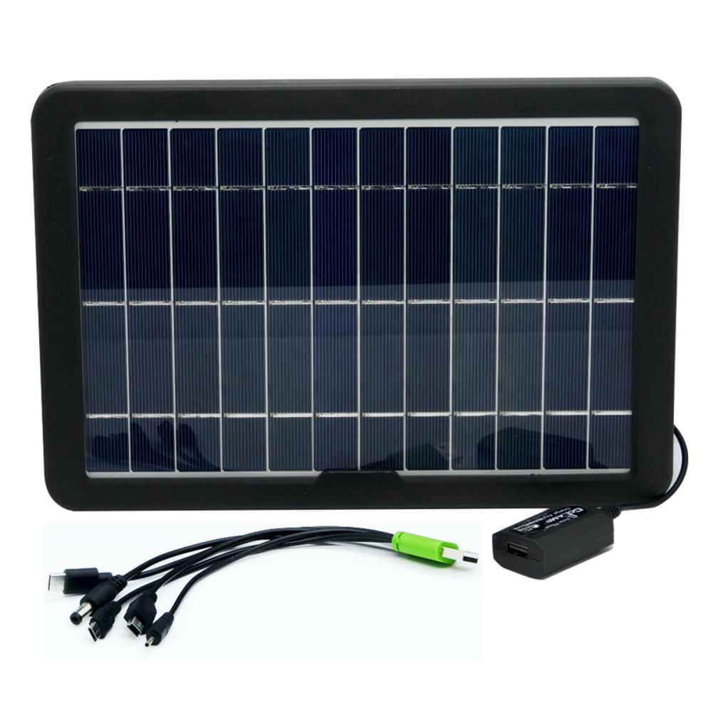 Panel solar Tablero de batería Mini panel de carga de teléfono móvil  Tableros de carga de energía solar USB Banco de energía 6W Cargador de  silicona