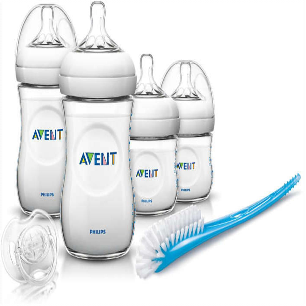 Set Biberones + Chupón + Cepillo Philips Avent Transparente 6