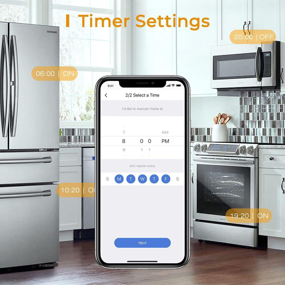 Kit De 4 Enchufes Homekit Con Control Remoto De Aplicación img #4