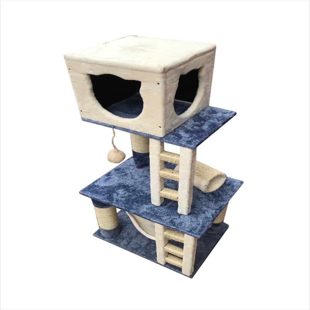 Pawhut - Árbol Rascador Para Gatos Altura Ajustable 230-260 Cm Hamaca Post Sisal Marrón | Privalia