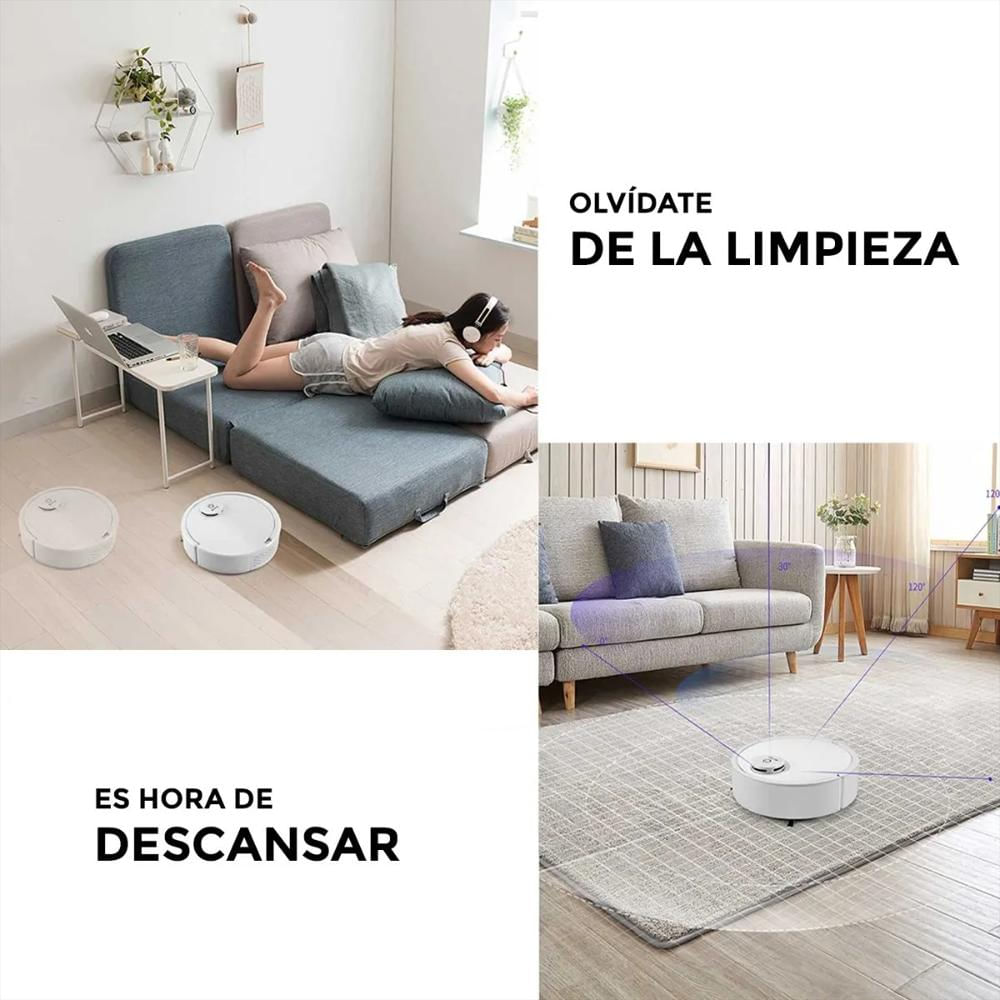 Aspiradora Robot Barredora Automática 2 En 1 Vacuum img #3