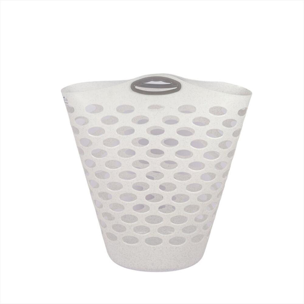 Cesto Cesta Canasta Plástica De Ropa Sucia Organizadora Blanco img #2