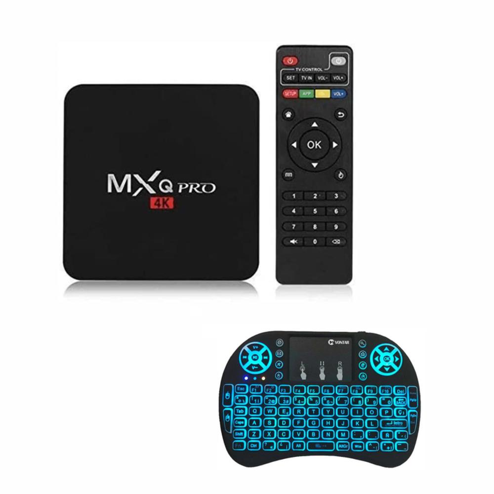 Convertidor A Smart Tv Box Mxq 2Gb + 16Gb Bluetooth Android 10 + Key Board