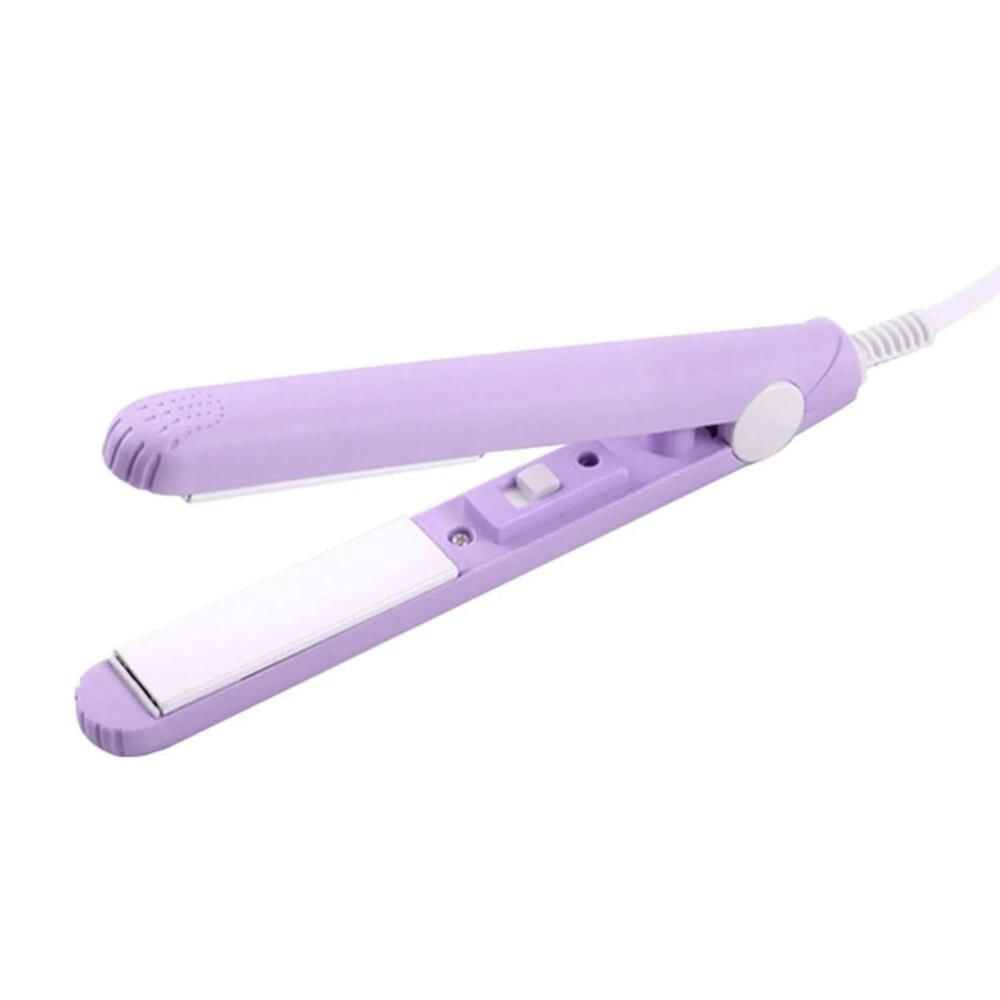 Mini Plancha Para Cabello Alisadora Portátil Morada