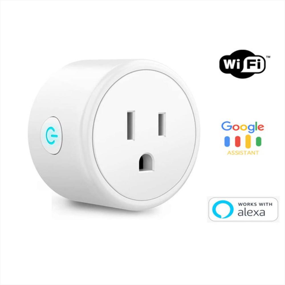 Ecoey Enchufe inteligente – Salida Wi-Fi para el hogar inteligente con  función de sincronización y cita, enchufes inteligentes con Alexa y Google  Home