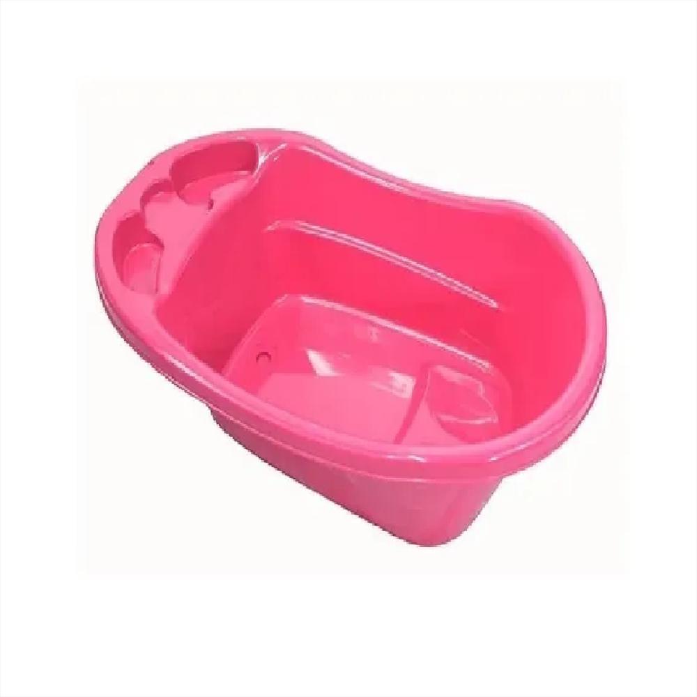 Bañera Para Bebe Con Accesorio Soporte Interno Rosa Mate