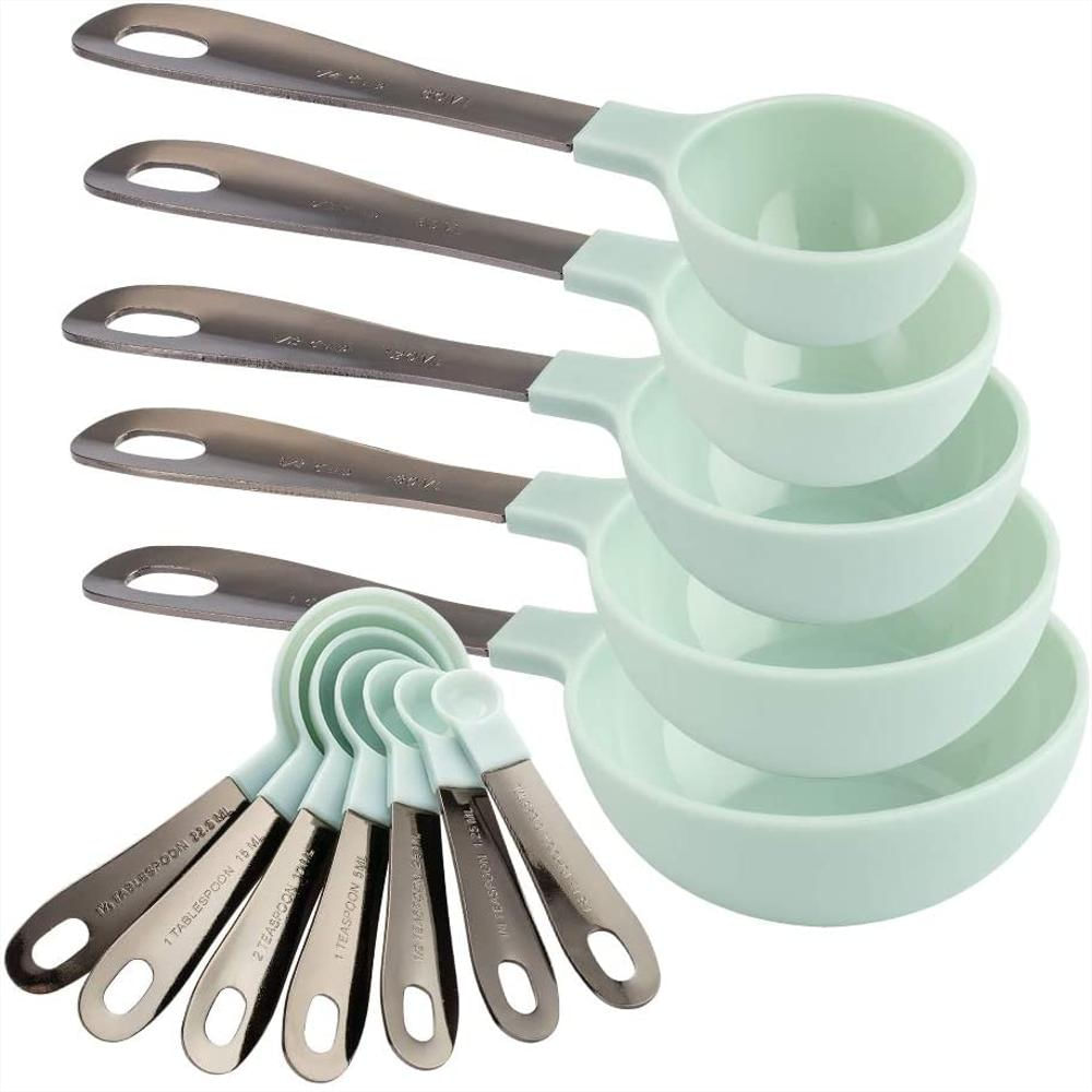 Juego De Tazas Y Cucharas Medidoras De 12 Piezas Azul img #1