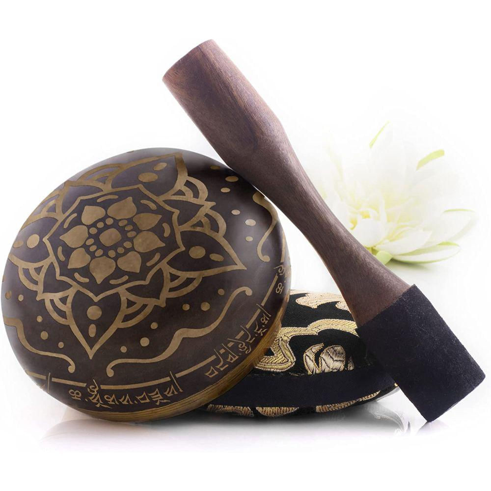 Cuenco Del Himalaya Silent Mind Café Oscuro img #2