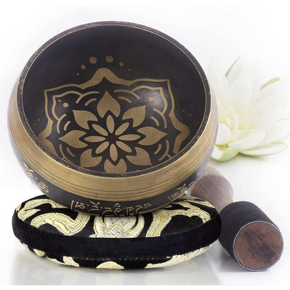 Cuenco Del Himalaya Silent Mind Café Oscuro img #3