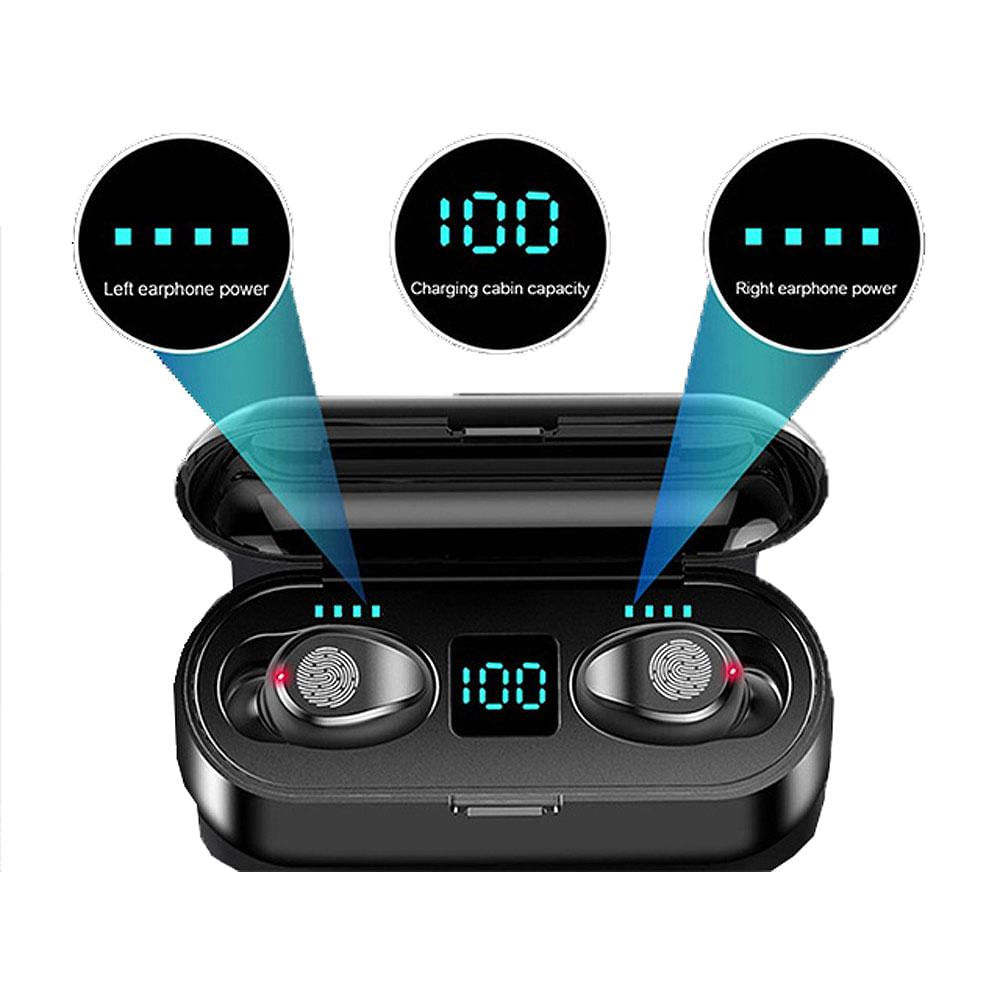 Audifonos Stereo Earbuds Tigers Pro F9 Tws Inalambricos Bluetooth