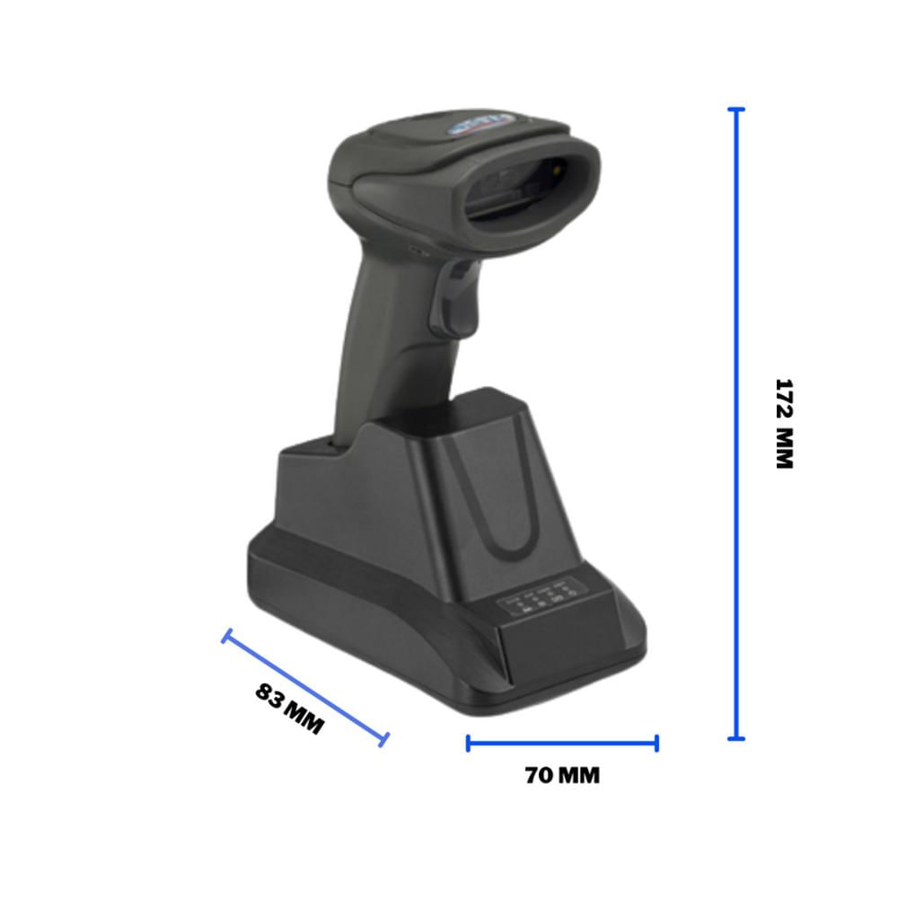 Lector De Codigos De Barras Imager Sat Ai202w Plus Base Usb Inalámbrico Bluetooth img #2