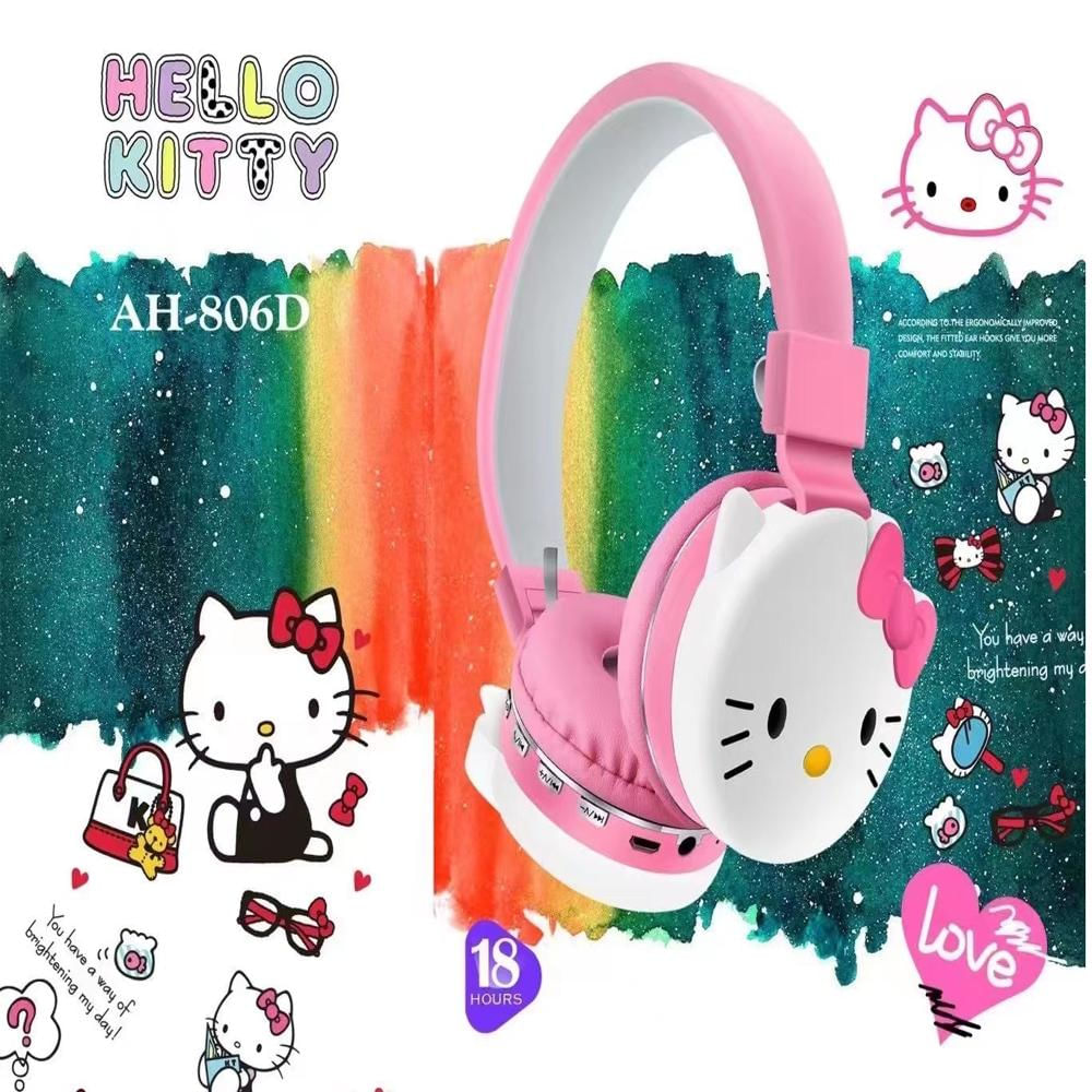 Audífonos Diadema Bluetooth Hello Kitty Rojo img #3