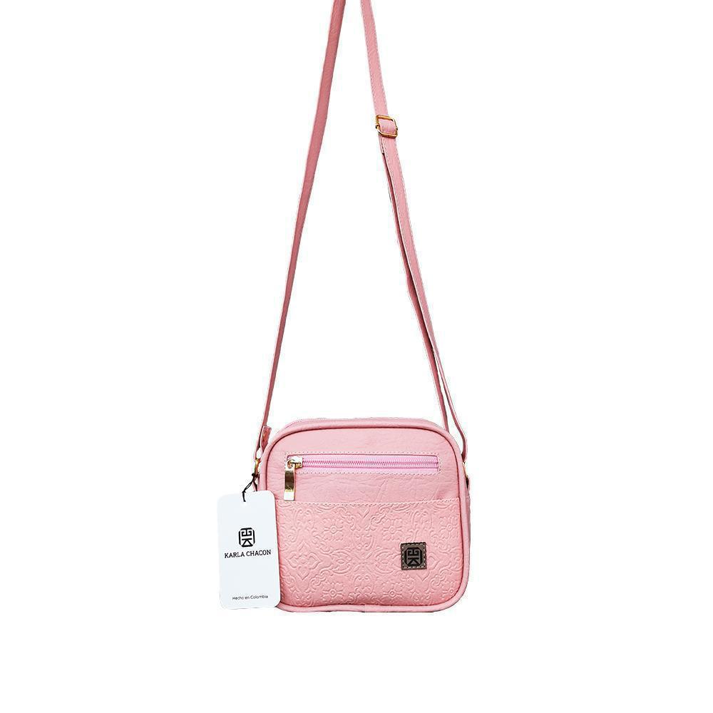 Bolso cruzado pequeño, bolso de mano para mujer, rosado BOL00227B