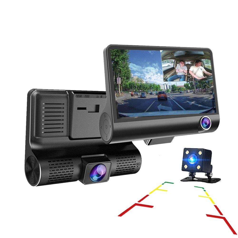 Camara Carro Dvr Hd 3 Lentes + Cam Reversa Full Hd Camara Carro Dvr Hd 3 Lentes + Cam Reversa Full Hd