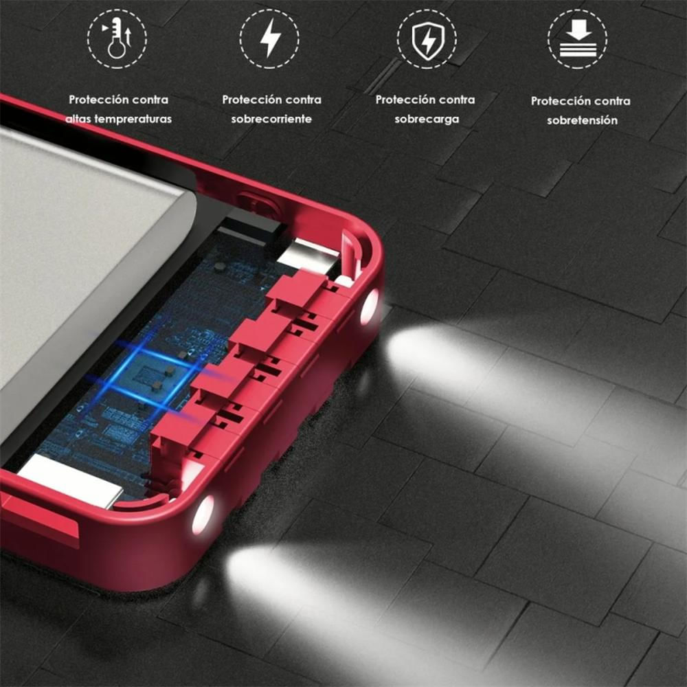 Urban Revolt PowerBank Batería externa portátil para dispositivos móviles  2200 mAh blanco y rojo