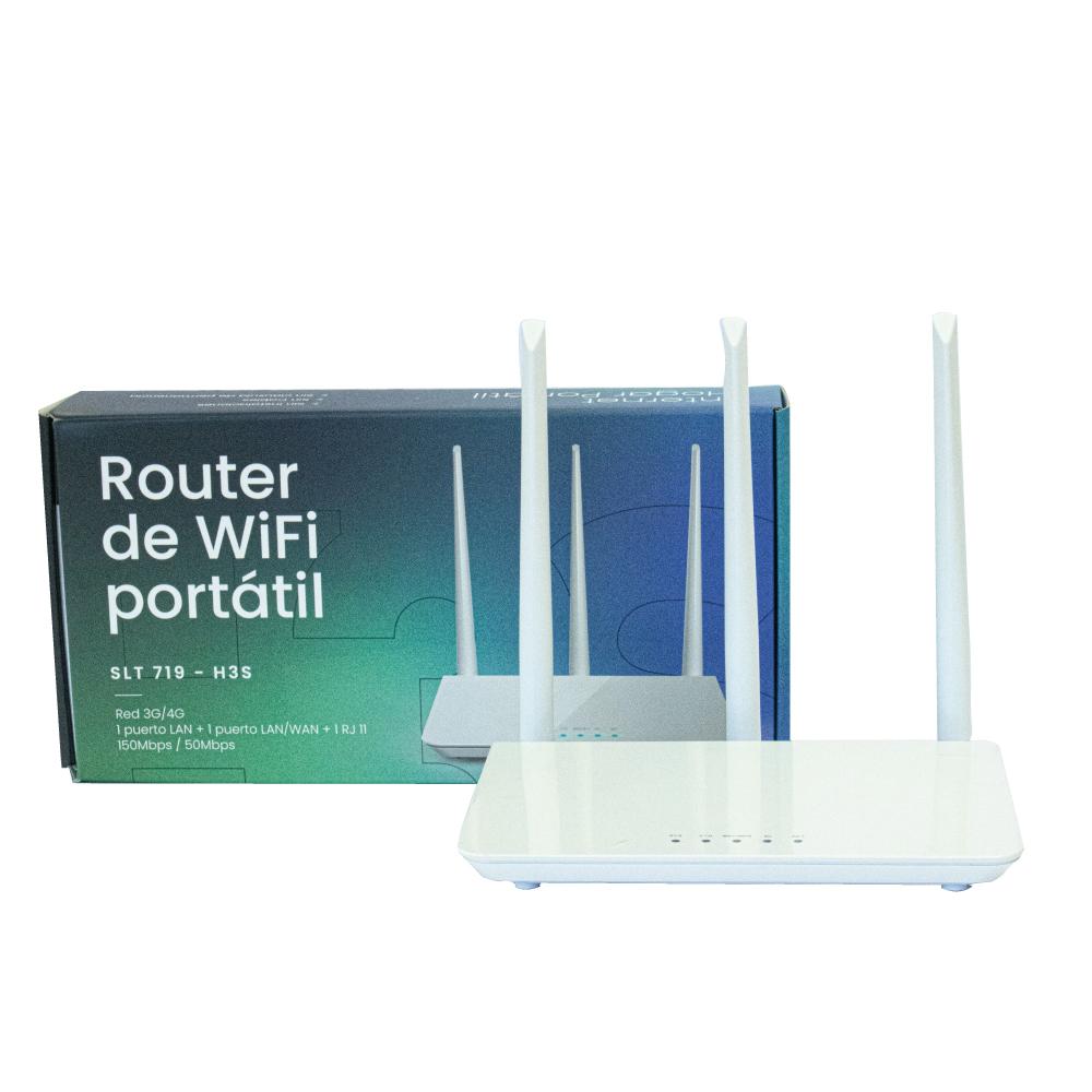  Módem WiFi móvil 4G LTE, mini enrutador móvil inalámbrico,  router WiFi portátil de bolsillo para interior/exterior, módem de compañero  de viaje Router WiFi para juegos (blanco)
