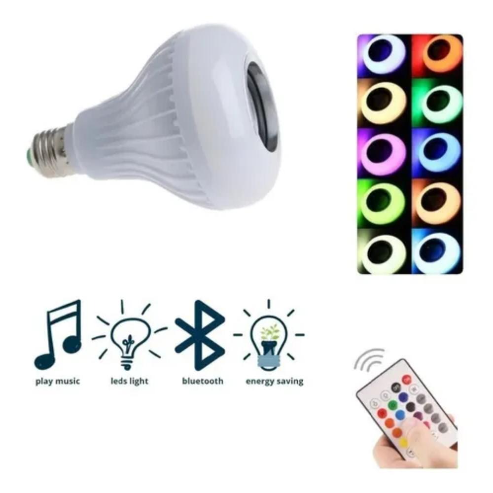 Bombillo Parlante Con Bluetooth Rgb