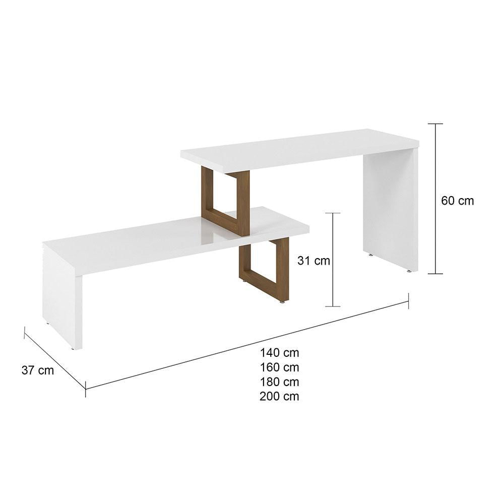 Mesa Auxiliar Glam Blanco/Almendra img #4