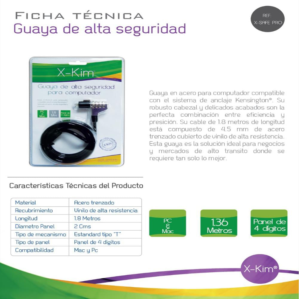 Guaya X Kim Clave Alta Seguridad X Safe Pro img #2