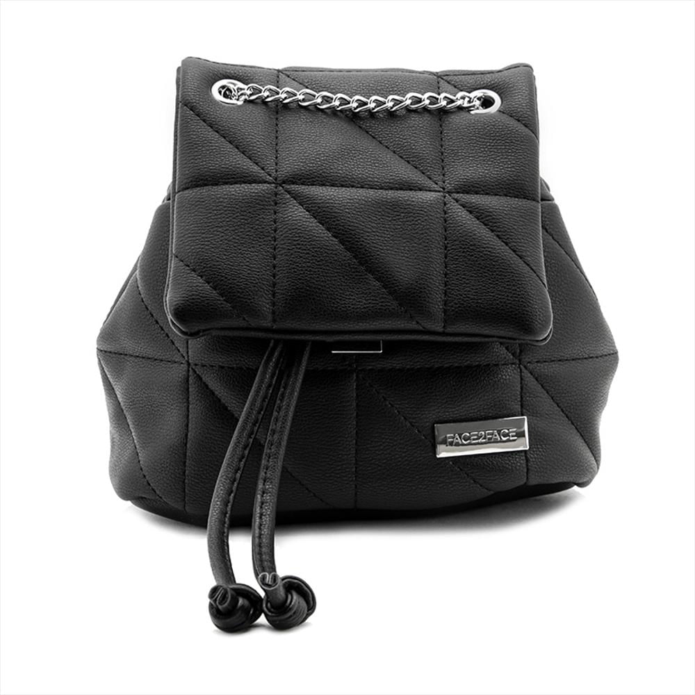 Morral Pequeño Acolchado Face2face Negro Th210804 img #1