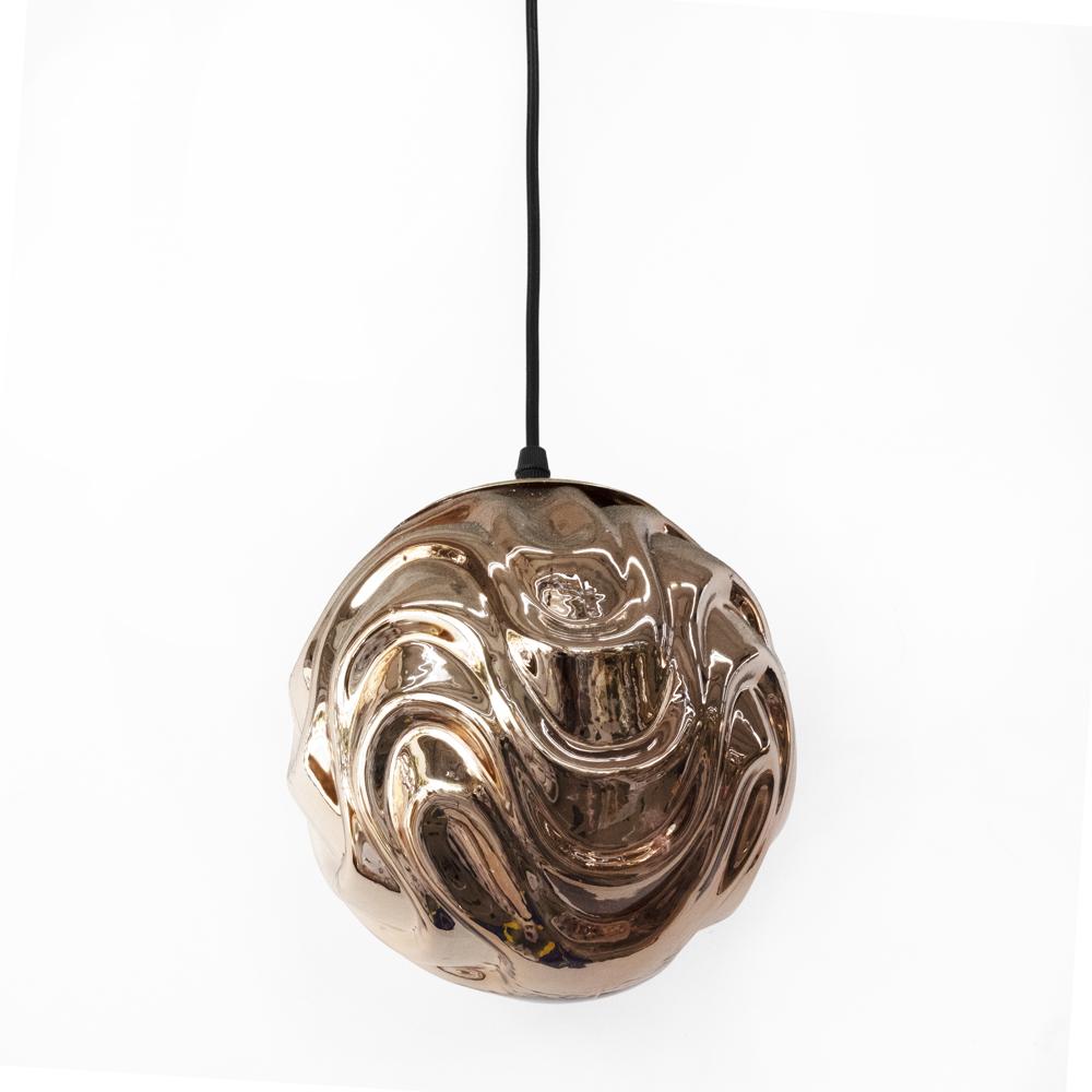 Lámpara Esfera Colgante 1 Luz Dixton Lt08617 Cobre