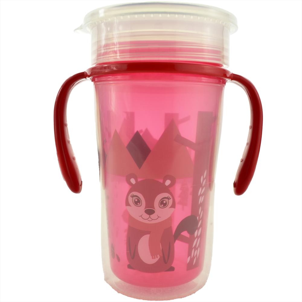 Vaso Antiderrame 360 Rosa Para Bebé