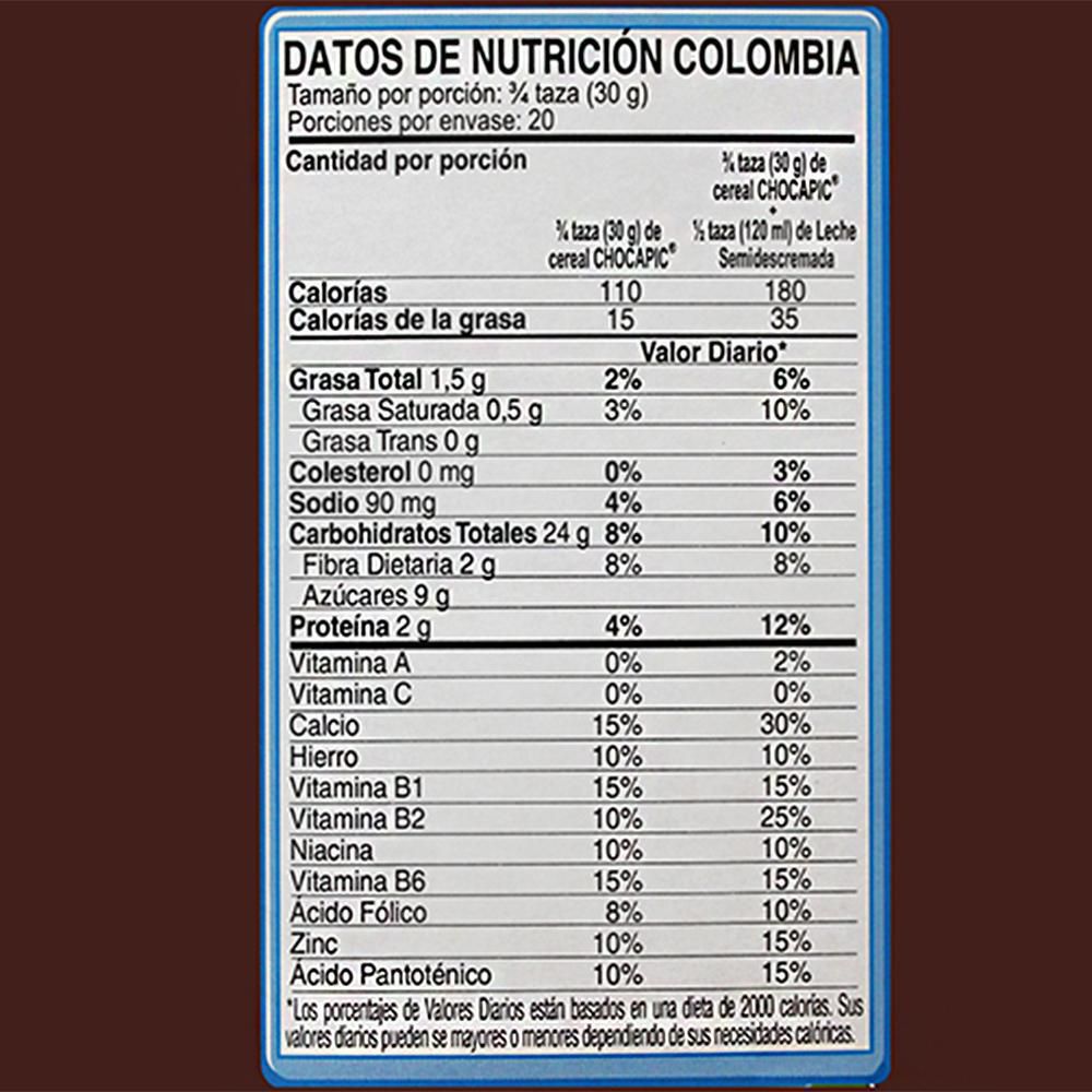 CHOCAPIC GRAMOS NESTLE 600 gr img #4