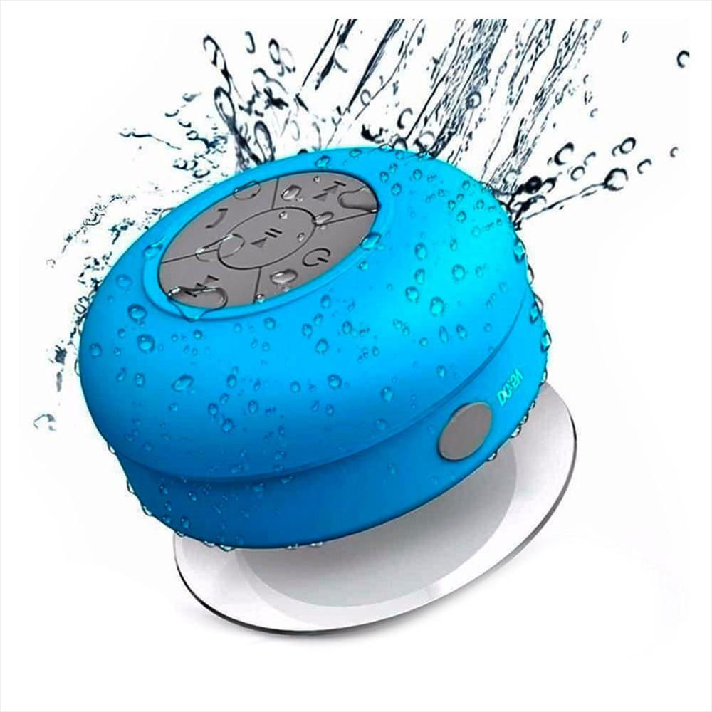 Parlante Bluetooth Resistente Al Agua Manos Libres Para Baño Azul Parlante Bluetooth Resistente Al Agua Manos Libres Para Baño Azul