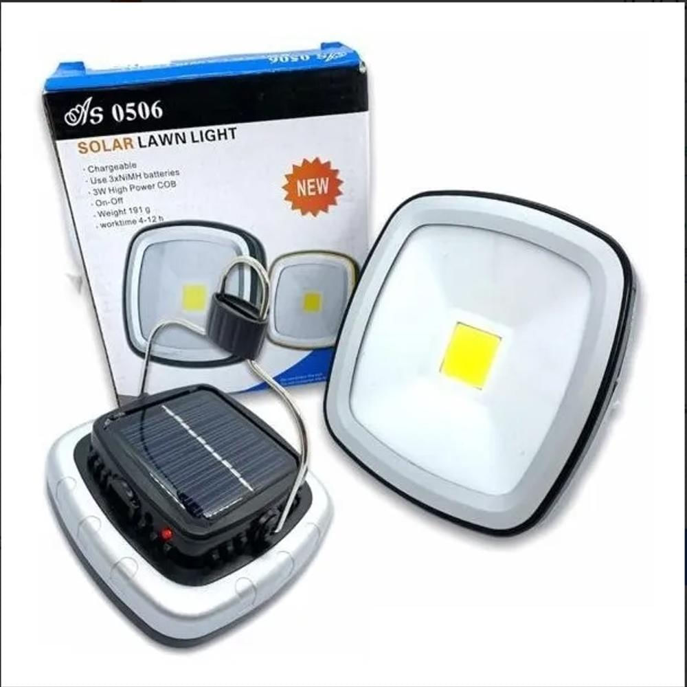 Lampara Camping Recargable Led Carga Solar Larga Vida Usb