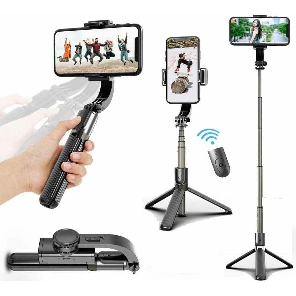 Palo Selfie Estabilizador Gimbal Celular H5 Con Tripode