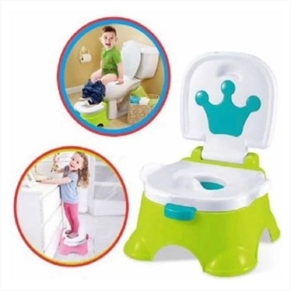 Vasenilla Silla Sanitario Trono Entrenamiento 3 En 1 Deluxe Bebe Infantil Niño Unisex Verde Ref. I Baby 68014 img #2