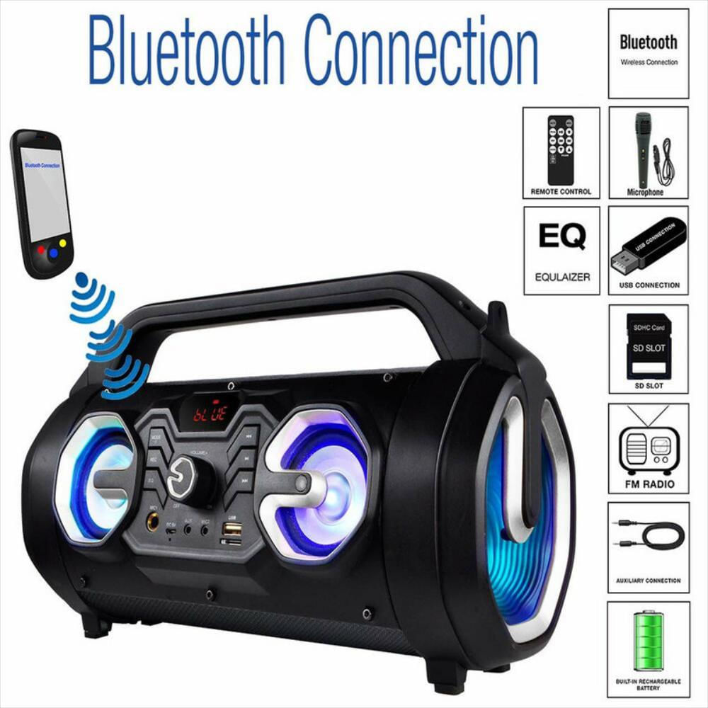 Parlante portátil Bluetooth con FM y USB img #2