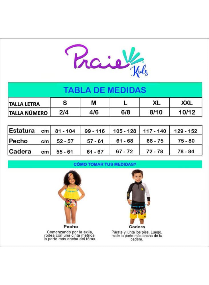 Vestidos De Baño Niña Praie 2330Nf Traje De Baño Enterizo Manga Larga Niñas img #2