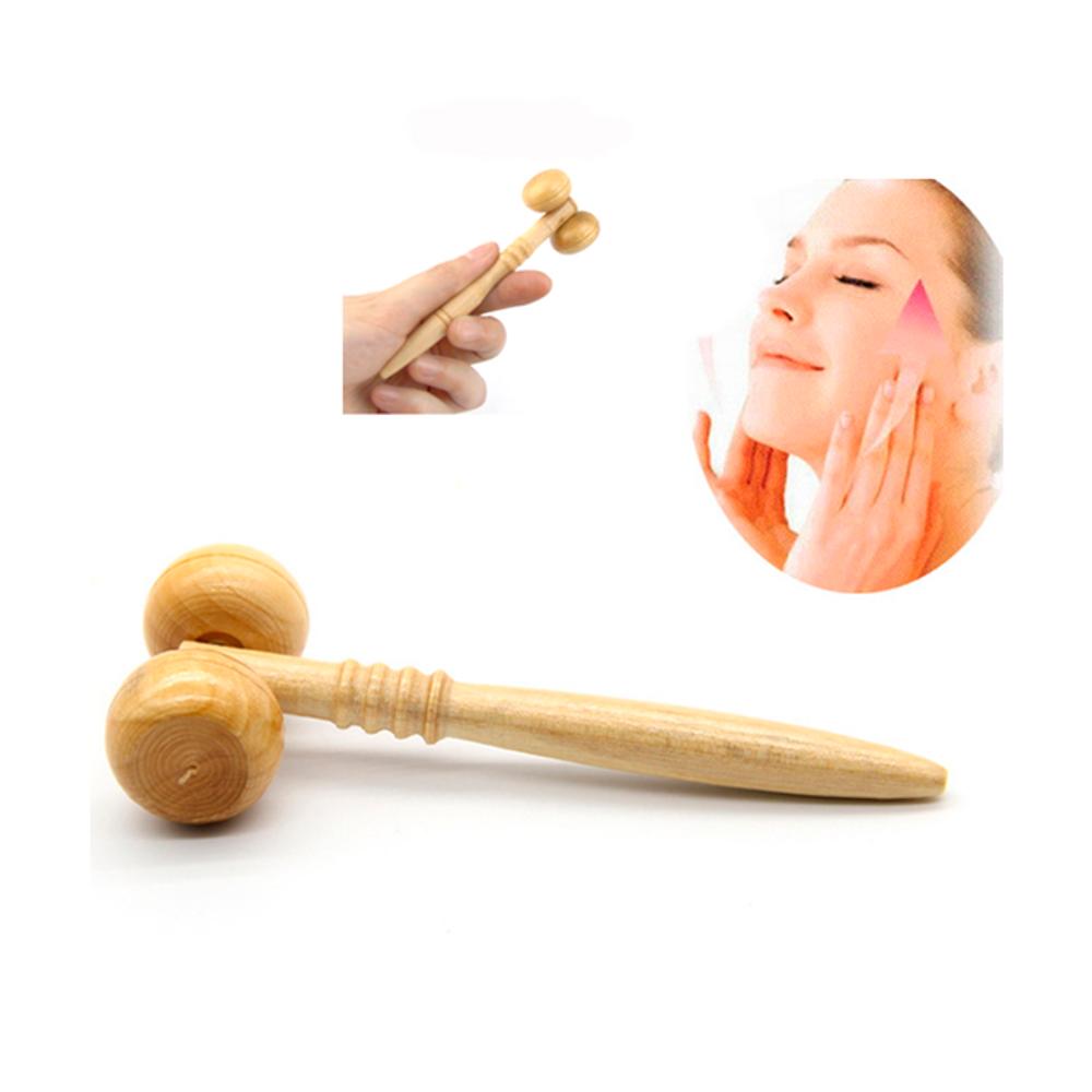 Rodillo Masajeador Spa Facial Chino Madera Maderoterapia