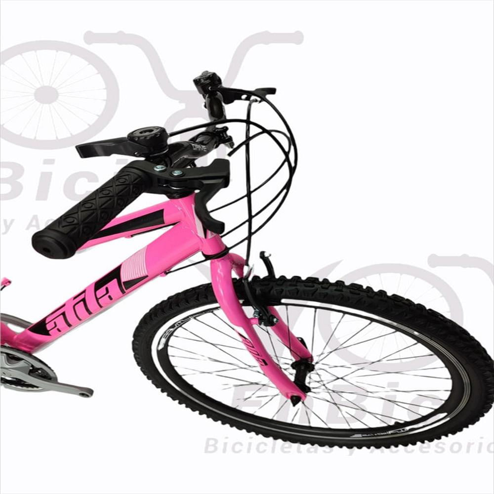 Bicicleta todoterreno para mujer Rin 26 18 cambios rosa ATILA