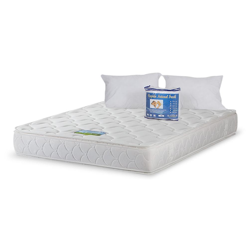 Colchón Cupido Pillowtop Duo 160x190 + Almohada + Protector