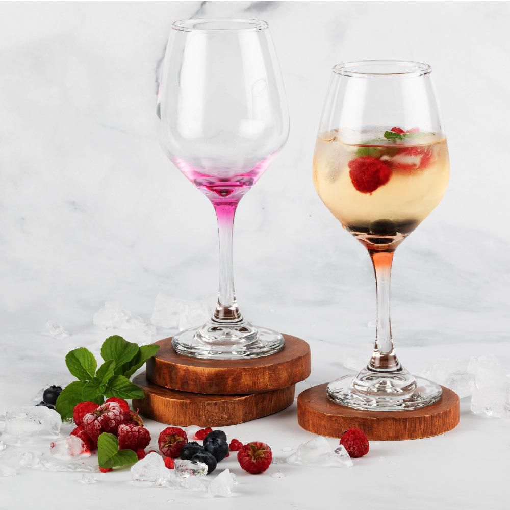 Copas de vino Set de 4. Cristal · Bicos Incolor producidad por Vista A – Lo  de Manuela