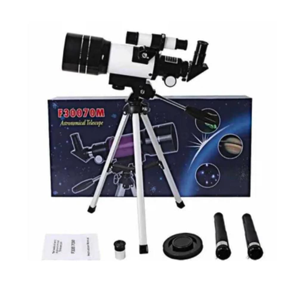 Telescopio Monocular F30070m Astronómico Profesional Lente Color