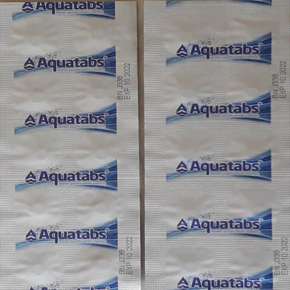 Comprar Pastillas Potabilizadoras Aquatabs 50 Tabletas Blanca