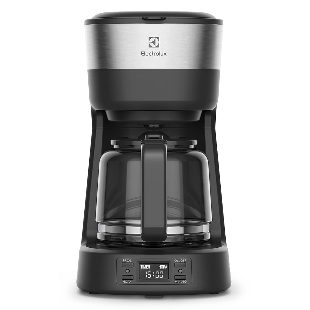 Cafetera Eléctrica Electrolux 1,2L 30 Tazas Programable Negra ECM25